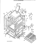 BODY PARTS Diagram and Parts List for JGSS05GEV3BB  General Electric Range