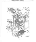 Part Location Diagram of WB39X5026 GE FLOOR Assembly OVEN