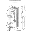 FRESH FOOD DOOR Diagram and Parts List for TFZ24PRXBWW  General Electric Refrigerator