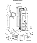 FREEZER DOOR Diagram and Parts List for TPG21PRXABB  General Electric Refrigerator