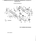 CONTROLS & BACKSPLASH Diagram and Parts List for WJSR2080T3WB  General Electric Washer