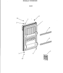DOOR Diagram and Parts List for TAX4DNXWH  General Electric Refrigerator