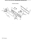 BACKSPLASH ASSEMBLY Diagram and Parts List for DBXR453ET0AA  General Electric Dryer