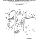FRONT PANEL & DOOR Diagram and Parts List for DBXR453ET0AA  General Electric Dryer