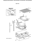 SHELF PARTS Diagram and Parts List for TBX18JAXFRAA  General Electric Refrigerator