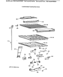 COMPARTMENT SEPARATOR PARTS Diagram and Parts List for TBX18JAXFRAA  General Electric Refrigerator