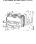 FREEZER DOOR Diagram and Parts List for TBX18JIXHRAA  General Electric Refrigerator