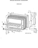 FREEZER DOOR Diagram and Parts List for TBX21NIXCRWW  General Electric Refrigerator