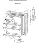 FRESH FOOD DOOR Diagram and Parts List for TBX21NIXCRWW  General Electric Refrigerator