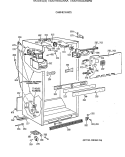 CABINET PARTS Diagram and Parts List for TBX21NIXCRWW  General Electric Refrigerator