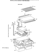 SHELF PARTS Diagram and Parts List for TBX21NIXCRWW  General Electric Refrigerator