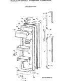FRESH FOOD DOOR Diagram and Parts List for TFH30PRTBAA  General Electric Refrigerator