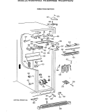 FRESH FOOD SECTION Diagram and Parts List for TFH30PRTBAA  General Electric Refrigerator