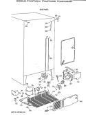 UNIT PARTS Diagram and Parts List for TFX22PRXBAA  General Electric Refrigerator