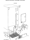 UNIT PARTS Diagram and Parts List for TFX24PFXBAA  General Electric Refrigerator