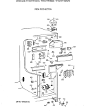 FRESH FOOD SECTION Diagram and Parts List for TFX27PFXBAA  General Electric Refrigerator