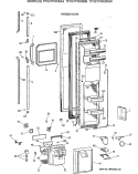 FREEZER DOOR Diagram and Parts List for TFX27PRXBBB  General Electric Refrigerator