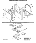 Section Diagram and Parts List for DDC6000SBLAD  General Electric Dryer