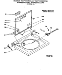 COVER & LID Diagram and Parts List for WWP2000SAXAD  General Electric Washer