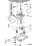SUSPENSION & BASE Diagram and Parts List for WWP2000SAXAD  General Electric Washer