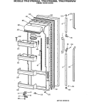 FRESH FOOD DOOR Diagram and Parts List for TPH21PRSMAA  General Electric Refrigerator