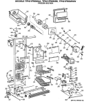 FREEZER SECTION Diagram and Parts List for TPH21PRSMAA  General Electric Refrigerator