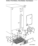 Section Diagram and Parts List for TPH21PRSMAA  General Electric Refrigerator