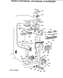 Section Diagram and Parts List for TPH21PRSAAA  General Electric Refrigerator