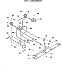 Section Diagram and Parts List for JGSP40AES2AG  General Electric Range
