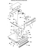 Section Diagram and Parts List for JRP15WT1WW  General Electric Wall Oven