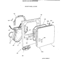 FRONT PANEL & DOOR Diagram and Parts List for DDC4500SHM  General Electric Dryer