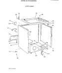 UPPER CABINET Diagram and Parts List for DDC4500SHM  General Electric Dryer
