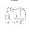 LOWER CABINET Diagram and Parts List for DDC4500SHM  General Electric Dryer