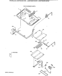 GAS & BURNER PARTS Diagram and Parts List for JGBP26GEV4AD  General Electric Range
