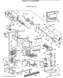 FREEZER SECTION Diagram and Parts List for TFG24PEXBWH  General Electric Refrigerator