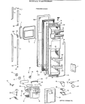 FREEZER DOOR Diagram and Parts List for TFG27PRXBWW  General Electric Refrigerator