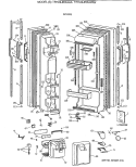 DOORS Diagram and Parts List for TFH24JRXAAA  General Electric Refrigerator
