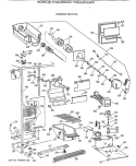 FREEZER SECTION Diagram and Parts List for TFH24JRXAAA  General Electric Refrigerator