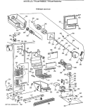 FREEZER SECTION Diagram and Parts List for TFK24PRXBAA  General Electric Refrigerator