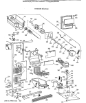 FREEZER SECTION Diagram and Parts List for TFT22PRXBAA  General Electric Refrigerator