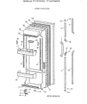 FRESH FOOD DOOR Diagram and Parts List for TFT24PRXBAA  General Electric Refrigerator