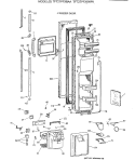 FREEZER DOOR Diagram and Parts List for TFT27PFXBWW  General Electric Refrigerator