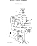 FRESH FOOD SECTION Diagram and Parts List for TFT27PRXBAA  General Electric Refrigerator
