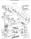 FREEZER SECTION Diagram and Parts List for TFX20JRXAWH  General Electric Refrigerator