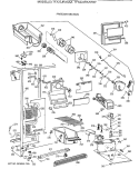 FREEZER SECTION Diagram and Parts List for TFX22JRXAAA  General Electric Refrigerator