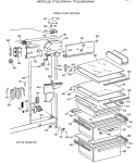 FRESH FOOD SECTION Diagram and Parts List for TFX22JRXAAA  General Electric Refrigerator