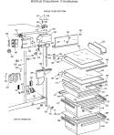 FRESH FOOD SECTION Diagram and Parts List for TFX24JRXAWW  General Electric Refrigerator