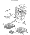 BODY PARTS Diagram and Parts List for GSC1200X03  General Electric Dishwasher