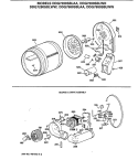 BLOWER & DRIVE ASSEMBLY Diagram and Parts List for DDG7280SBLWH  General Electric Dryer