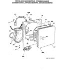 Section Diagram and Parts List for DDG8280SAMWW  General Electric Dryer